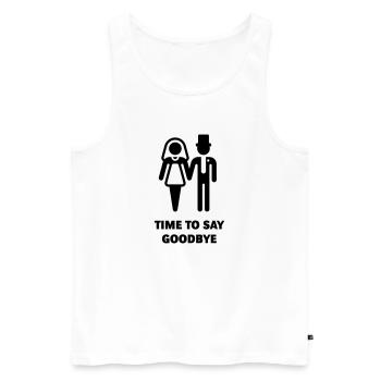 Time To Say Goodbye (JGA) - Men's Premium Organic Tank Top - white - Front - Michal (187cm)
