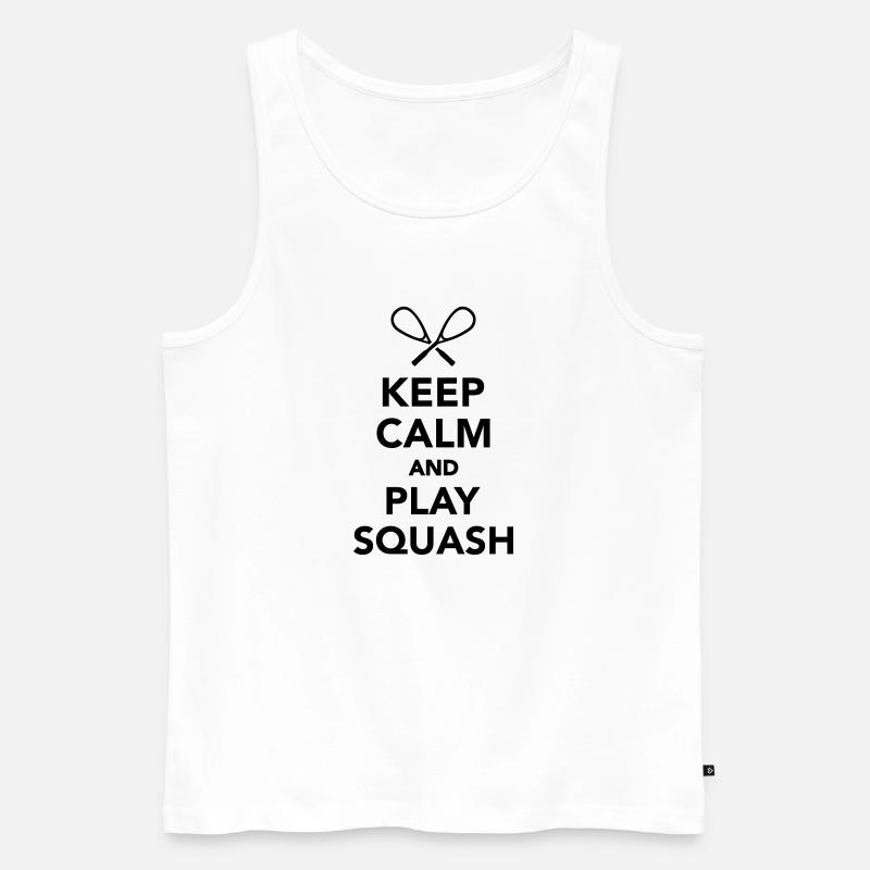 Squash - Männer Premium Bio Tank Top - Weiß