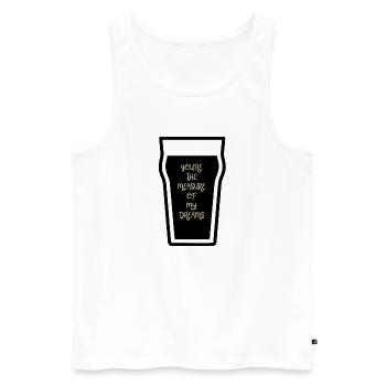 You're the measure of my Dreams - Men's Premium Organic Tank Top - white - Front - AI Model Male 178 light (178cm)