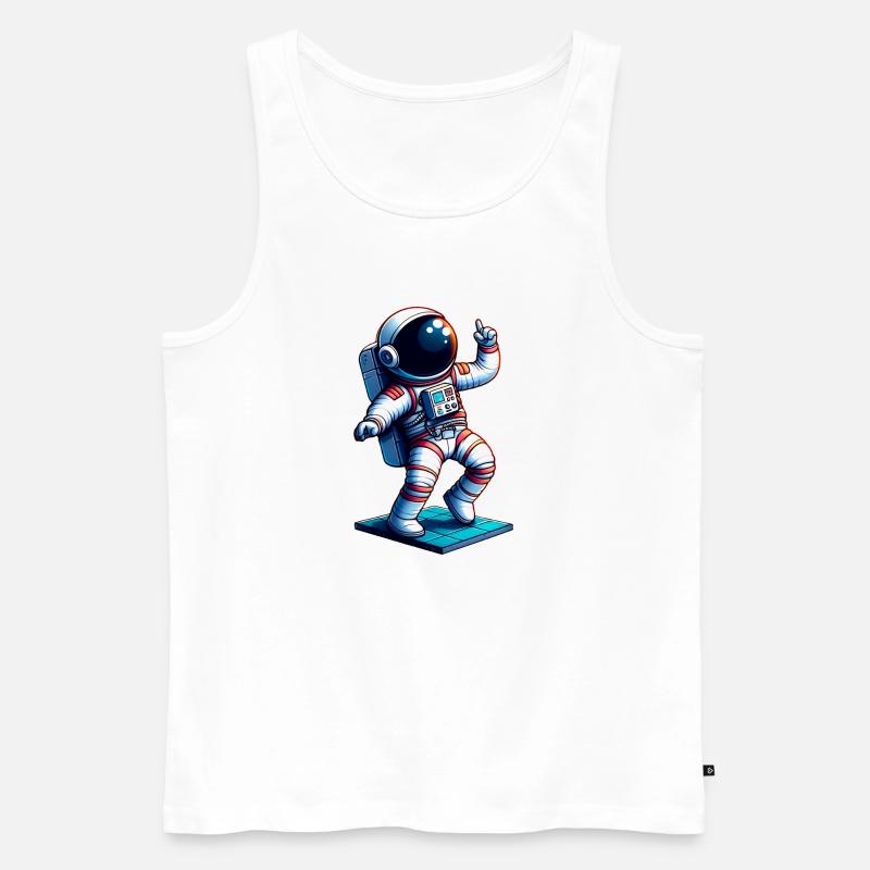 Héros De L'Espace - Mignon Astronaut - Débardeur bio Premium Homme - blanc