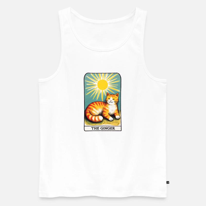 Der Ingwer - Männer Premium Bio Tank Top - Weiß