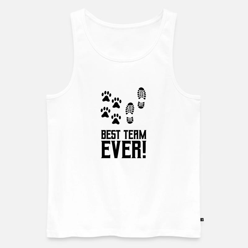 best team ever - Männer Premium Bio Tank Top - Weiß