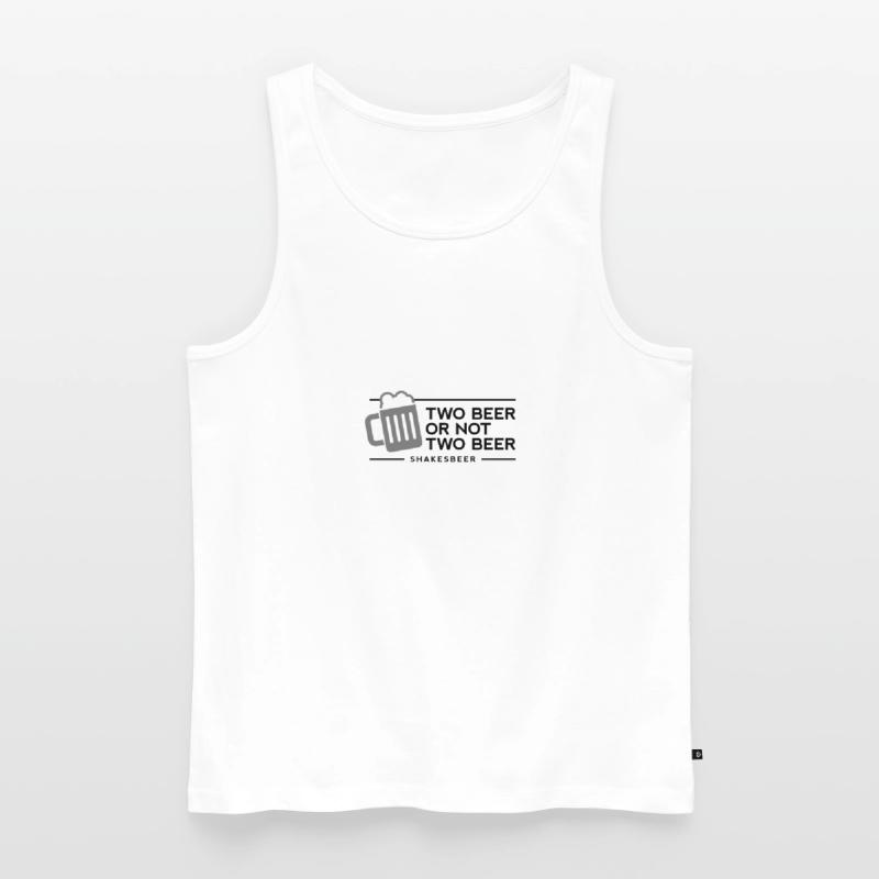 Zwei Bier oder nicht zwei Bier. Shakes-Bier! Männer Premium Bio Tank Top