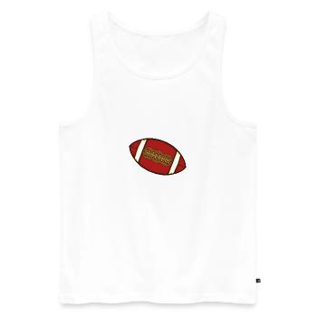 Ballsport - Männer Premium Bio Tank Top - Weiß - Vorne - Michal (187cm)
