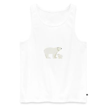 Wildtiere - Männer Premium Bio Tank Top - Weiß - Vorne - Michal (187cm)