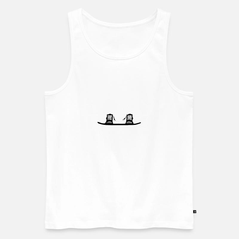 Wakeboard Wake - Männer Premium Bio Tank Top - Weiß