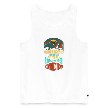 Safari Afrika serengeti wildlife savanne Tiere - Männer Premium Bio Tank Top - Weiß - Vorne - AI Model Male 178 light (178cm)