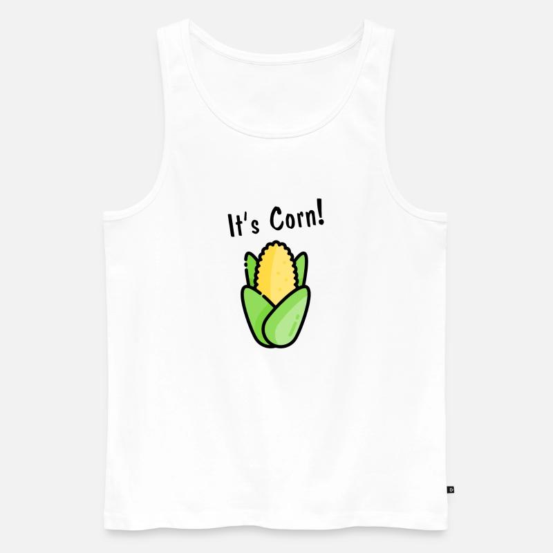 It's corn! - Männer Premium Bio Tank Top - Weiß