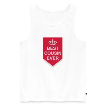best cousin ever quote - Men's Premium Organic Tank Top - white - Front - Michal (187cm)