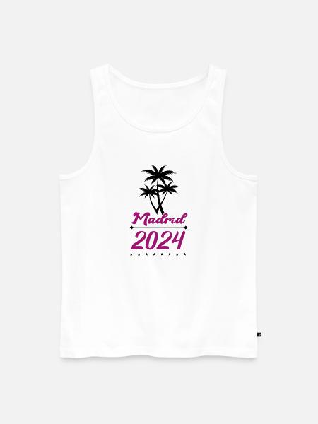 Madrid 2024 - Men's Premium Organic Tank Top - white