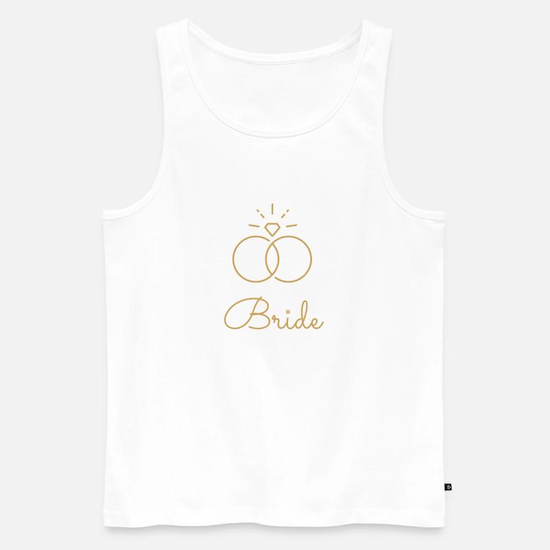 Bride - Männer Premium Bio Tank Top - Weiß