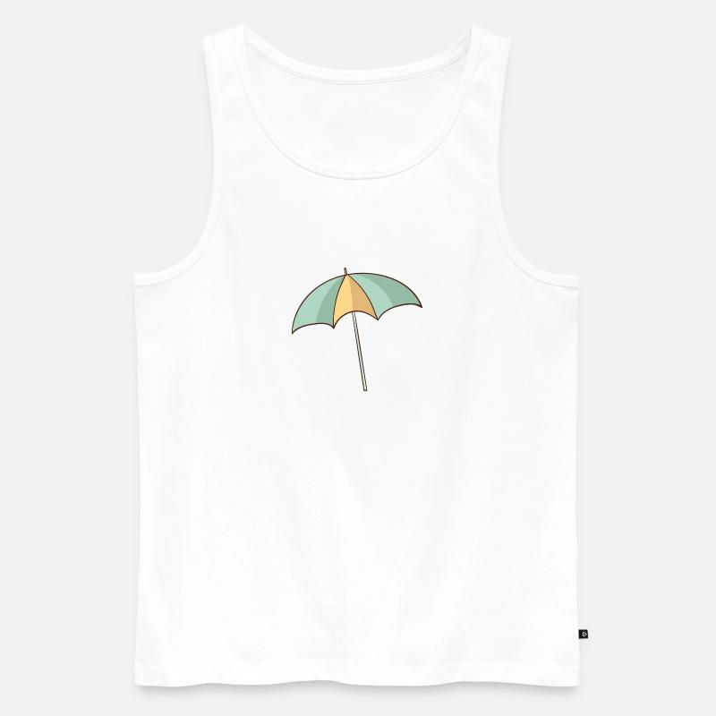 Sonnenschirm - Männer Premium Bio Tank Top - Weiß
