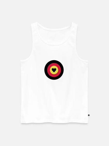 I love Germany Dartboard - Men's Premium Organic Tank Top - white