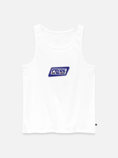 Pride Leather - Men's Premium Organic Tank Top - white