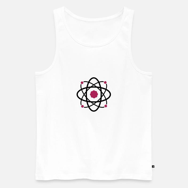 Atom Molekul Science - Männer Premium Bio Tank Top - Weiß