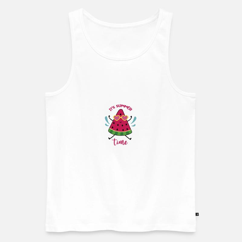 It's summer time - Männer Premium Bio Tank Top - Weiß