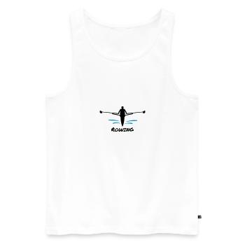 Rowing - Débardeur bio Premium Homme - blanc - Devant - Michal (187cm)