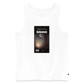 Halloween Berlin city - Männer Premium Bio Tank Top - Weiß - Vorne - Michal (187cm)