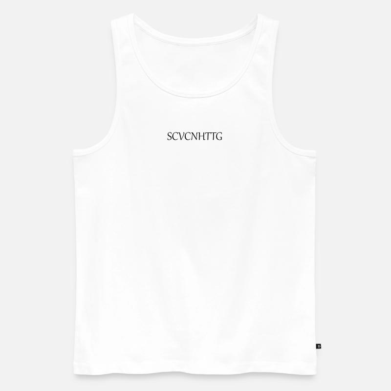 scvcnhttg - Männer Premium Bio Tank Top - Weiß