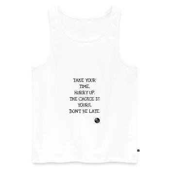 Come as you are - Nirvana - Kurt Cobain - Men's Premium Organic Tank Top - white - Front - AI Model Male 178 light (178cm)