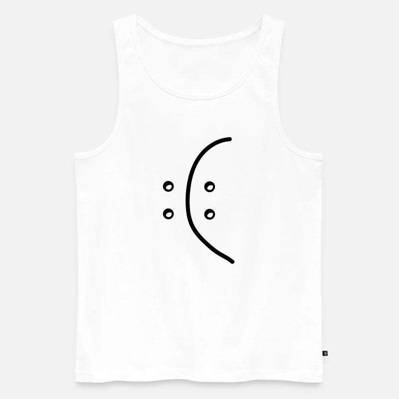 bipolar - Männer Premium Bio Tank Top - Weiß