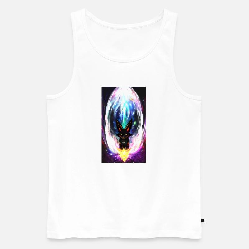 Lightning Wolf - Men's Premium Organic Tank Top - white
