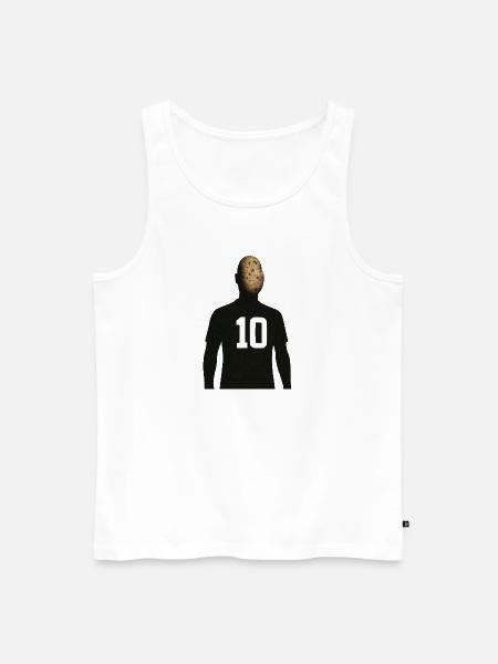 Footballer - Men's Premium Organic Tank Top - white