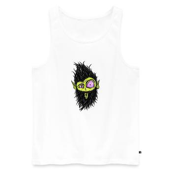 baertiger_Zombie 2 - Männer Premium Bio Tank Top - Weiß - Vorne - Michal (187cm)