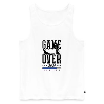 Hochzeit Loading 2024 Game Over - Männer Premium Bio Tank Top - Weiß - Vorne - AI Model Male 178 light (178cm)