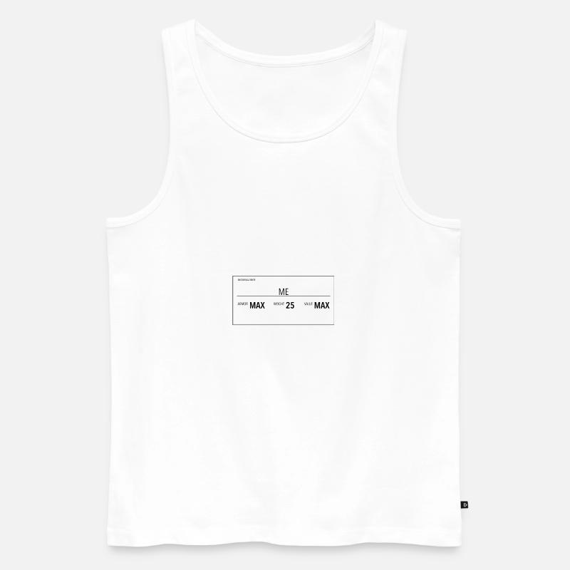Maximun Armor - Männer Premium Bio Tank Top - Weiß