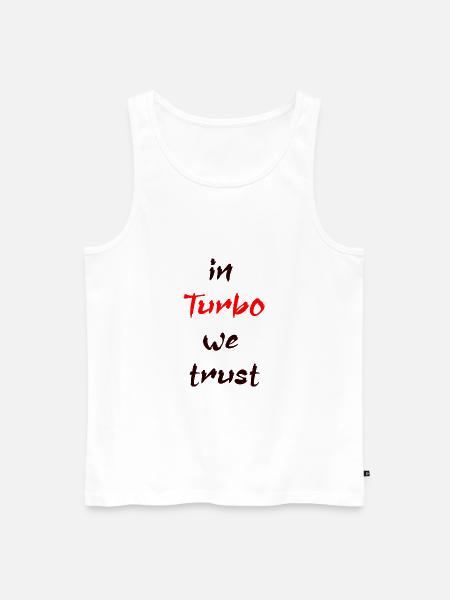 turbo - Männer Premium Bio Tank Top - Weiß