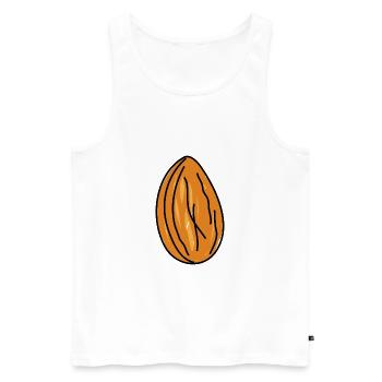 Nutty Almond Doodle - Men's Premium Organic Tank Top - white - Front - AI Model Male 178 light (178cm)