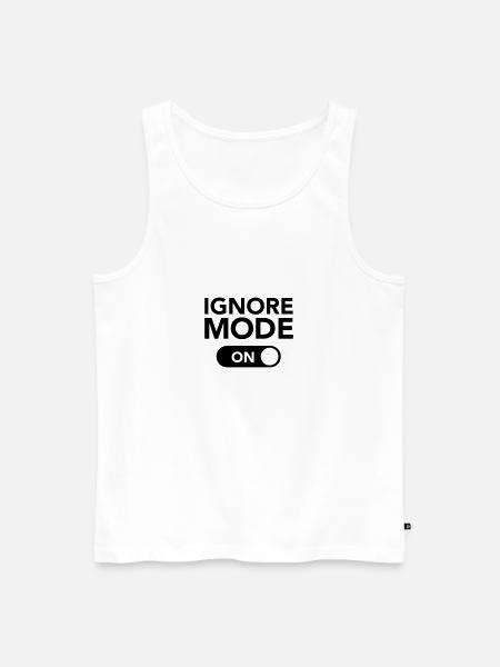 Ignore, Mode (On) - Männer Premium Bio Tank Top - Weiß