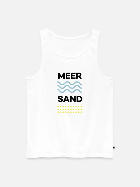 MEER&SAND - Männer Premium Bio Tank Top - Weiß