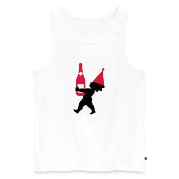 Cupido Party - Männer Premium Bio Tank Top - Weiß - Vorne - AI Model Male 178 light (178cm)