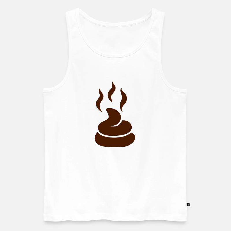 Scheiße - Männer Premium Bio Tank Top - Weiß