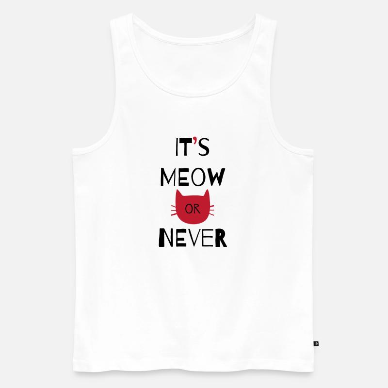 Katze - Männer Premium Bio Tank Top - Weiß