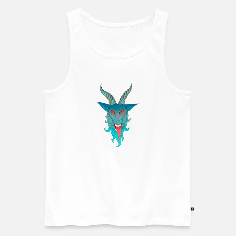 DÄMON - Männer Premium Bio Tank Top - Weiß