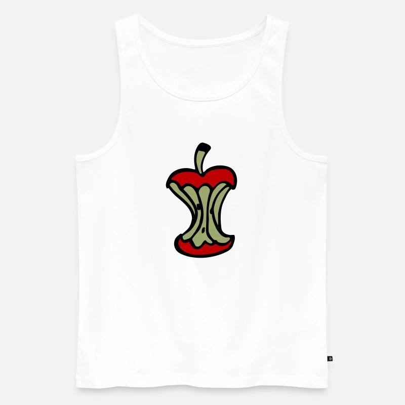 Apfelkerngehäuse - Männer Premium Bio Tank Top - Weiß