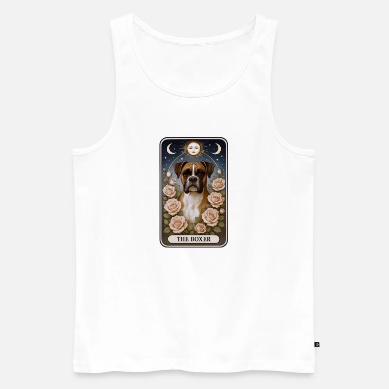 Boxer - Männer Premium Bio Tank Top - Weiß