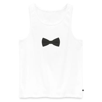 Nœud papillon - Débardeur bio Premium Homme - blanc - Devant - Michal (187cm)
