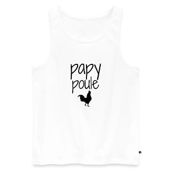 Lustiges und zärtliches Design für fürsorglichen Opa - Männer Premium Bio Tank Top - Weiß - Vorne - AI Model Male 178 light (178cm)