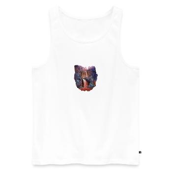Tropische Dschungel-T-Shirt-Designs Regenwald #2 - Männer Premium Bio Tank Top - Weiß - Vorne - Michal (187cm)