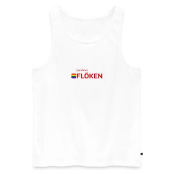 [genöken] FLÖKEN - Männer Premium Bio Tank Top - Weiß - Vorne - AI Model Male 178 light (178cm)