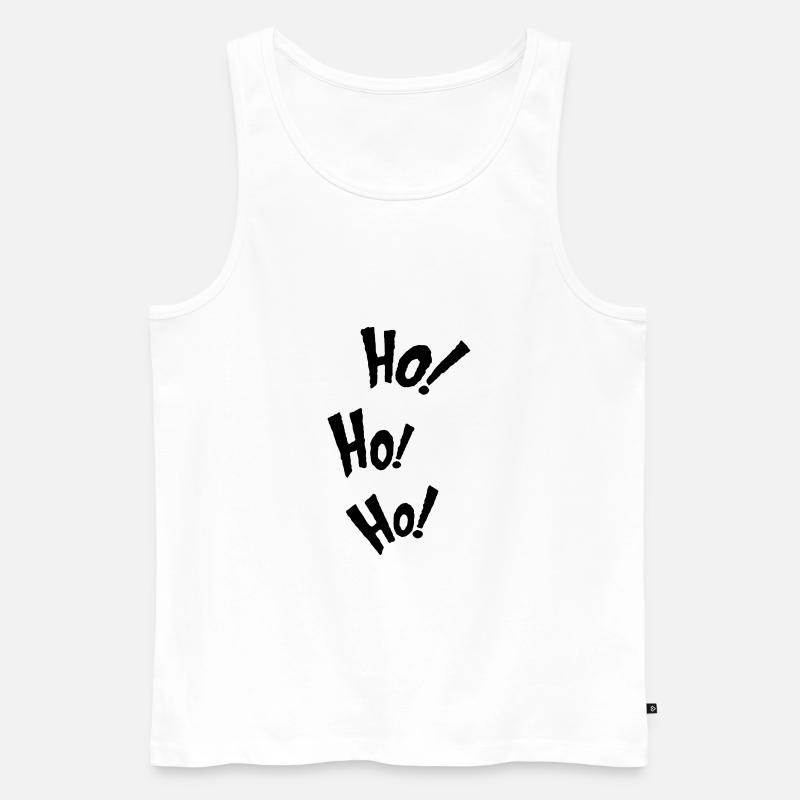 ho ho ho - Männer Premium Bio Tank Top - Weiß