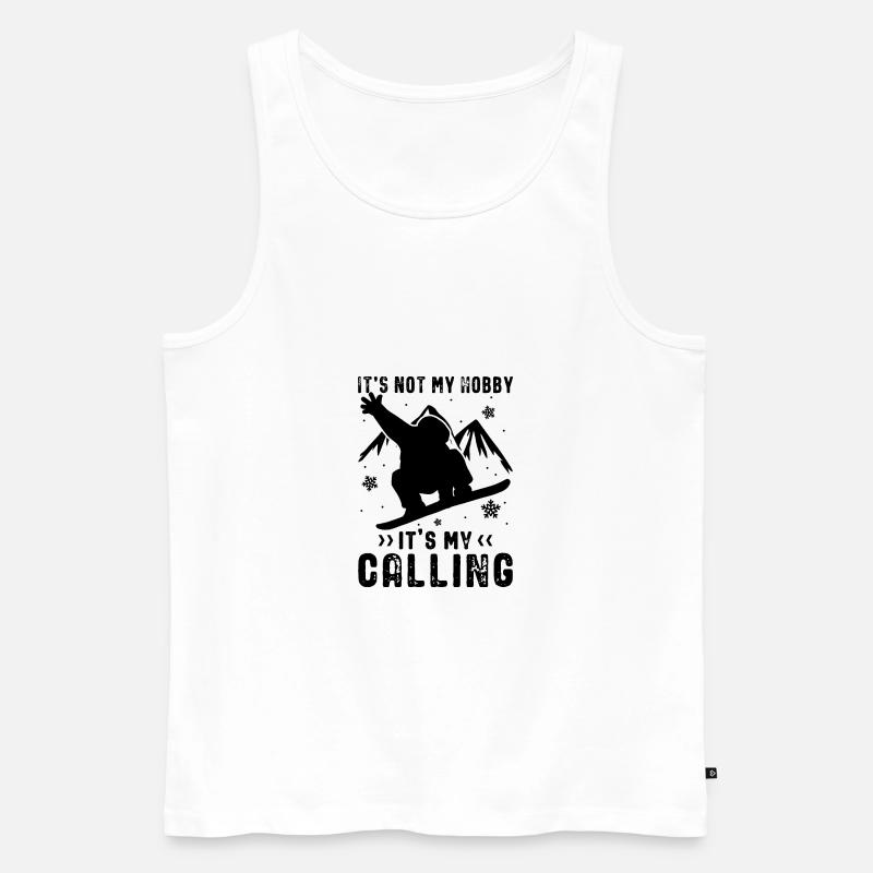 Apres-Ski - Männer Premium Bio Tank Top - Weiß