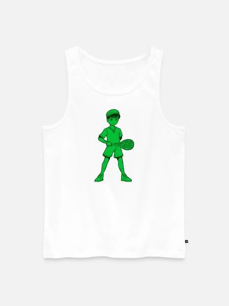 Tennis tennis player - Men's Premium Organic Tank Top - white
