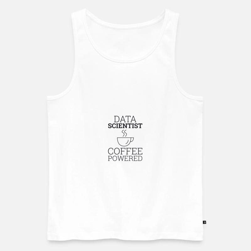 "Data Science" | Data Scientist - Men's Premium Organic Tank Top - white
