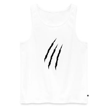 Krallen - Männer Premium Bio Tank Top - Weiß - Vorne - Michal (187cm)