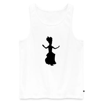 heiva TAHITIAN DANCER - Men's Premium Organic Tank Top - white - Front - Michal (187cm)